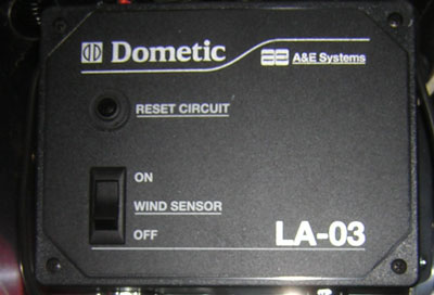 Awning control box