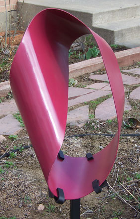 Large mobius painted red